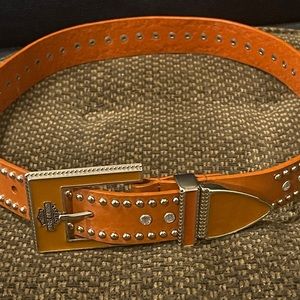 Vintage Harley Davidson Studded Belt